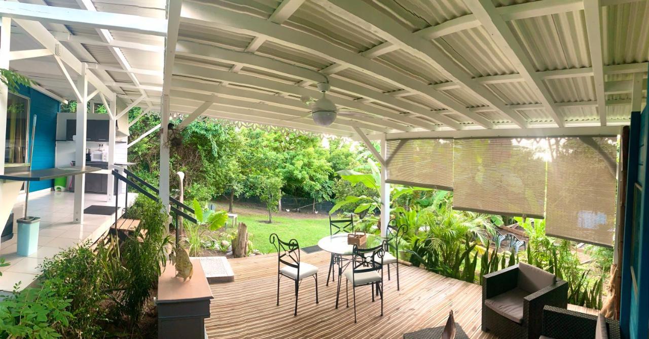 Lodge Pamplemousse Avec Piscine Privative , Dans Parc Calme A 500 M Plage 勒卡尔贝 外观 照片